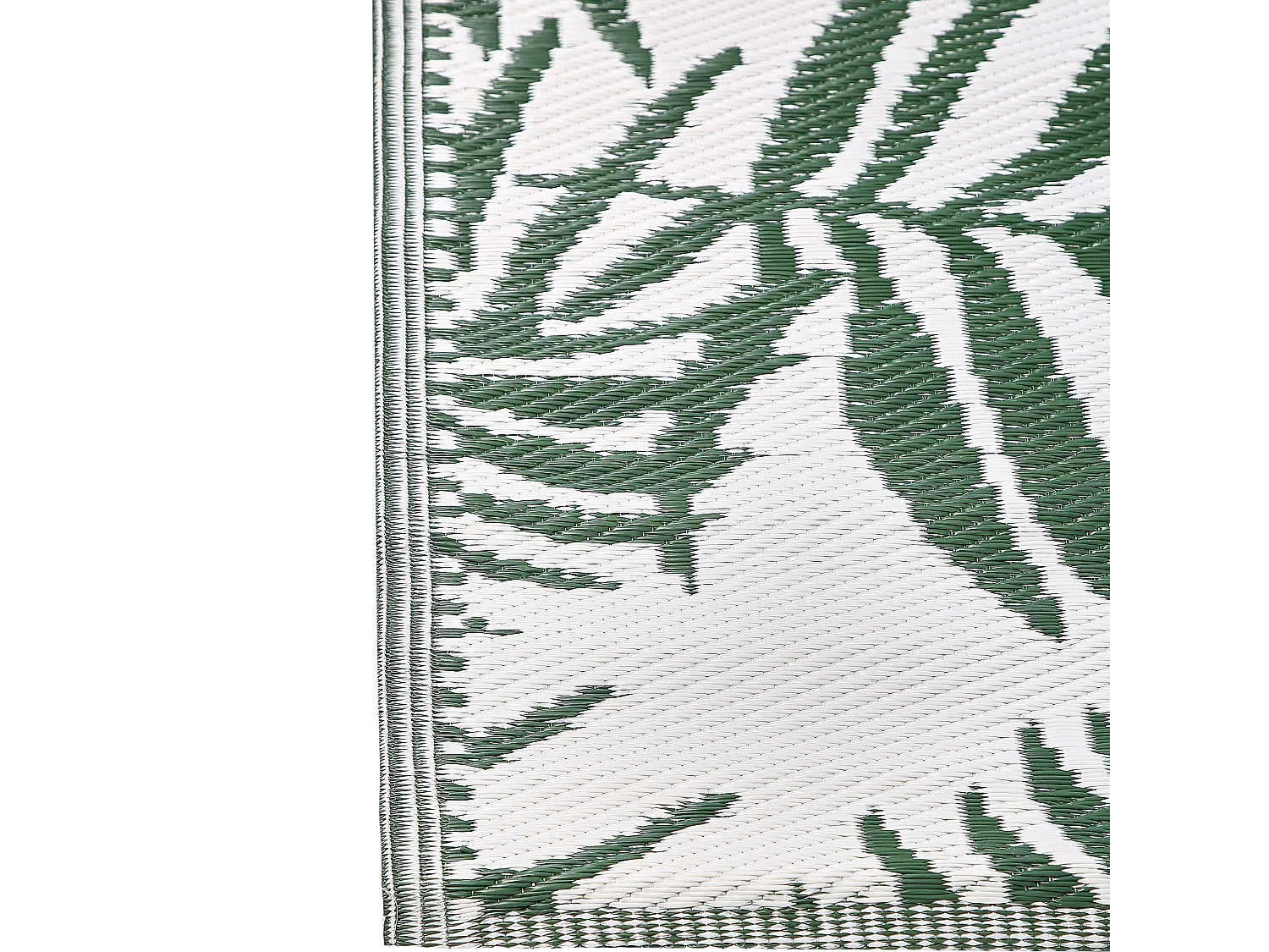 Outdoorteppich KOTA 180 x 270 cm Dunkelgrün Zweiseitig