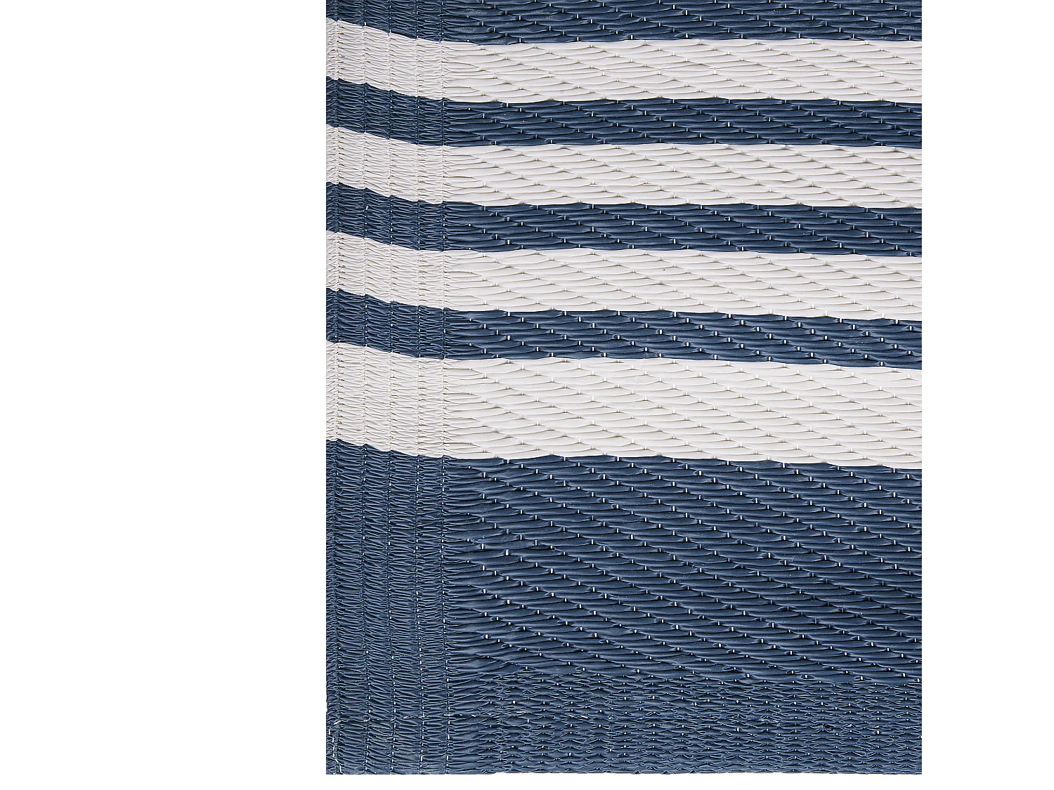 Tappeto da giardino blu scuro e bianco 120 x 180 cm ELURU