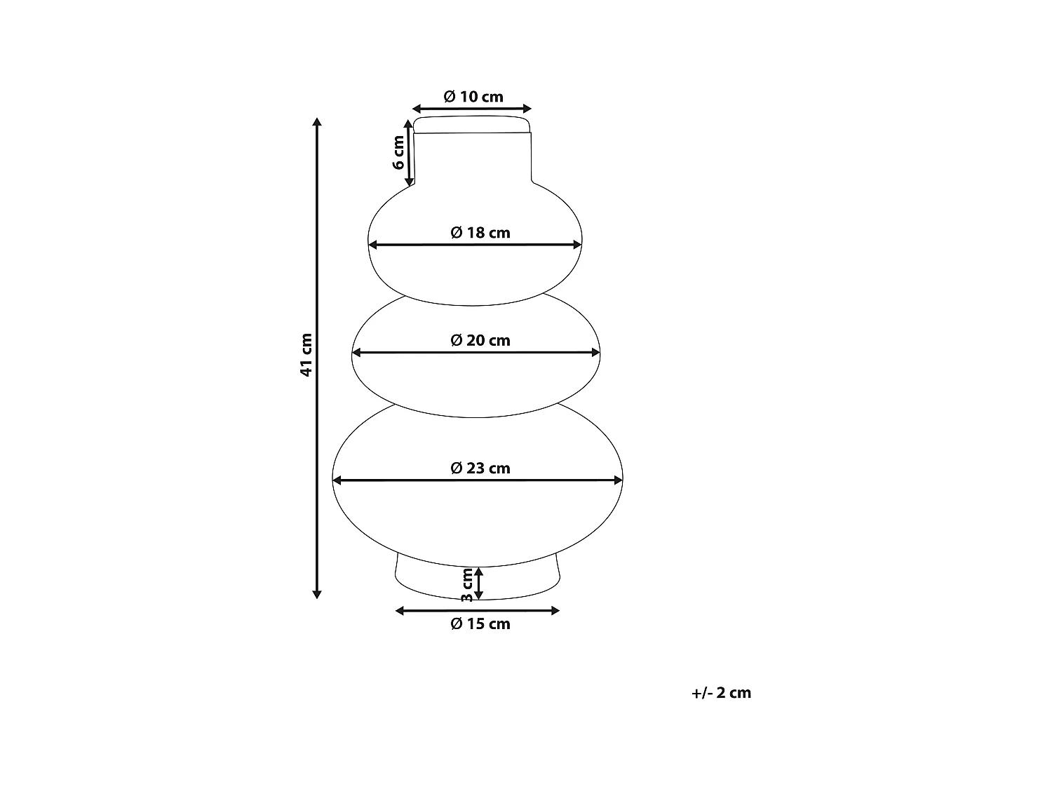 Dekovase Seegras natürlich gewölbt 41 cm Schnur-Optik organische Form Marang