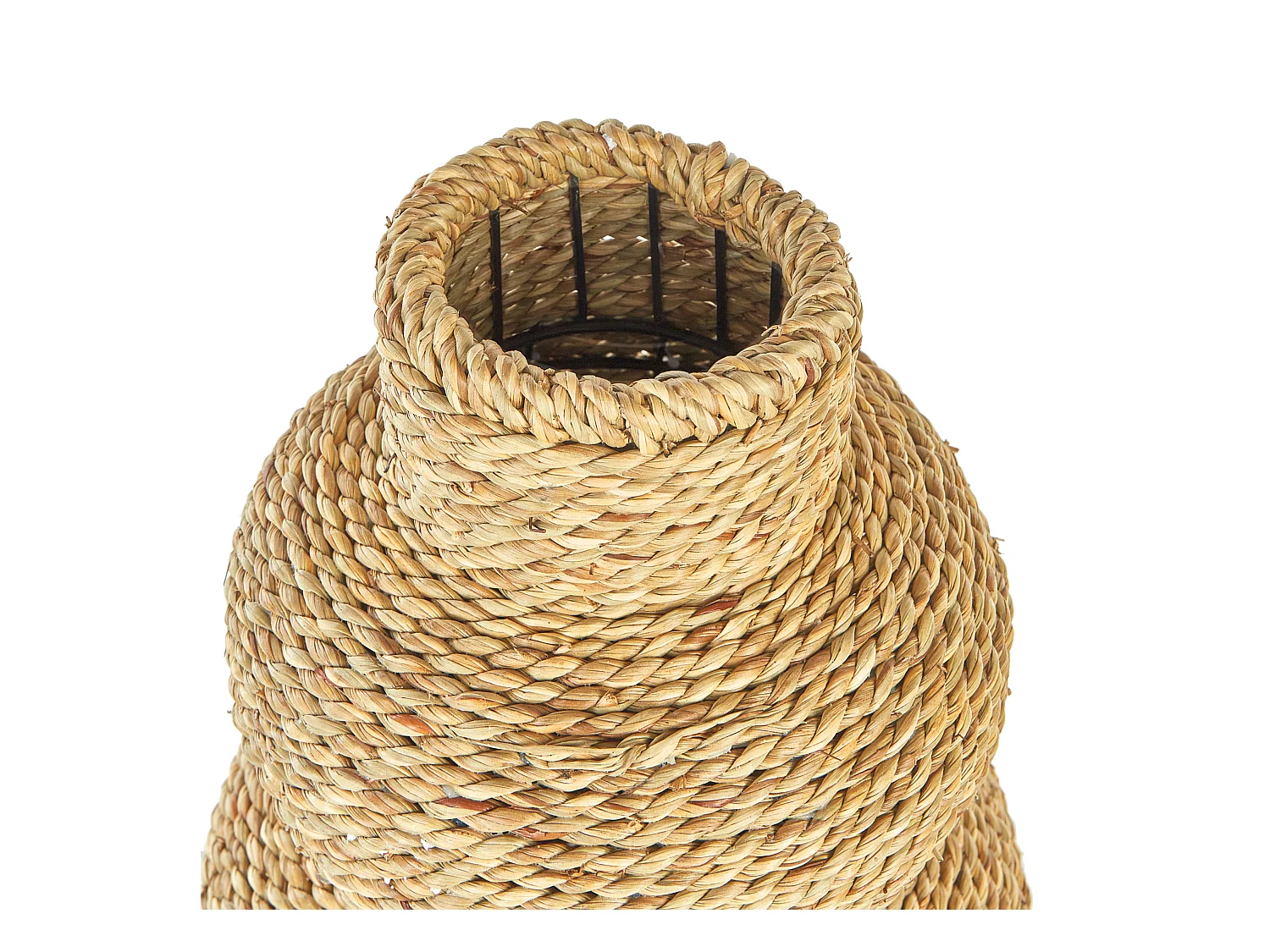 Dekovase Seegras natürlich gewölbt 41 cm Schnur-Optik organische Form Marang