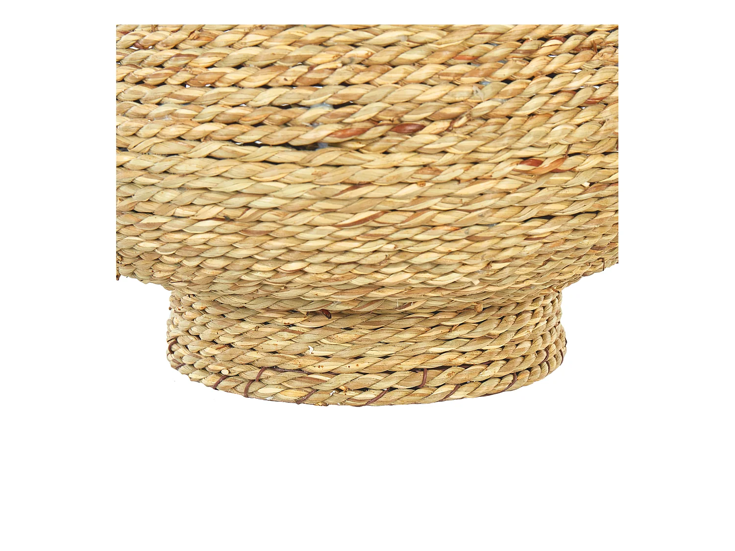 Dekovase Seegras natürlich gewölbt 41 cm Schnur-Optik organische Form Marang