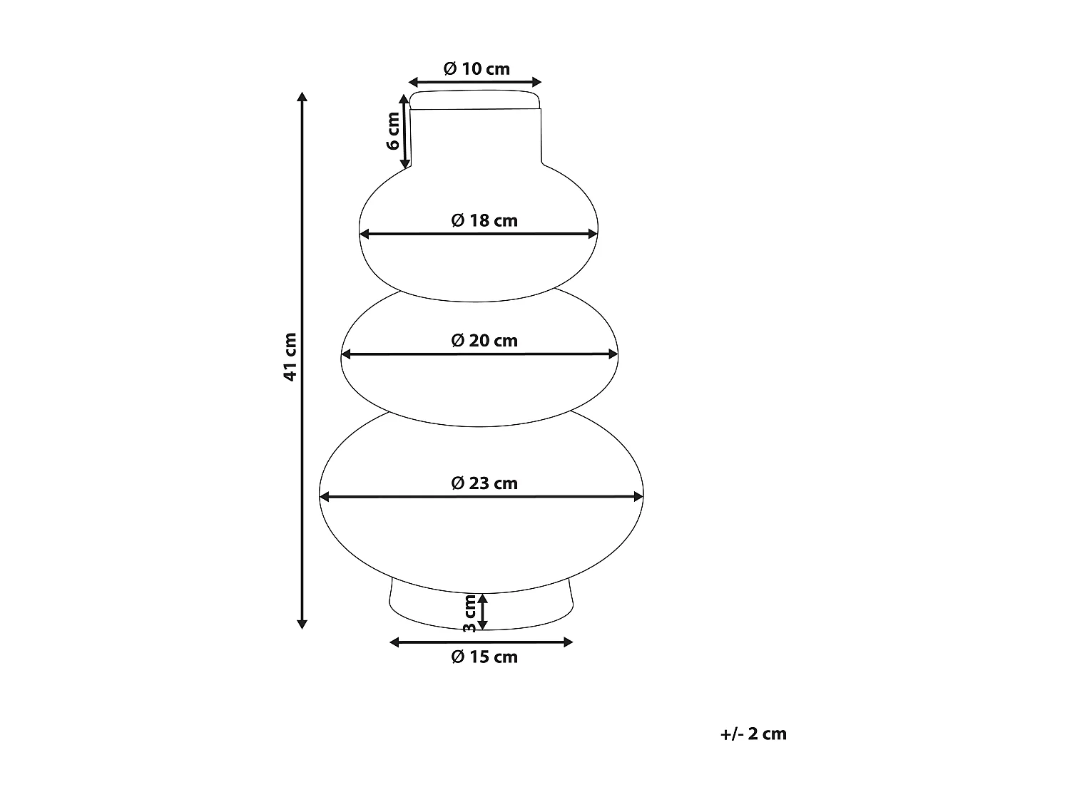 Vase décoratif MARANG Herbier marin 41 cm Naturel