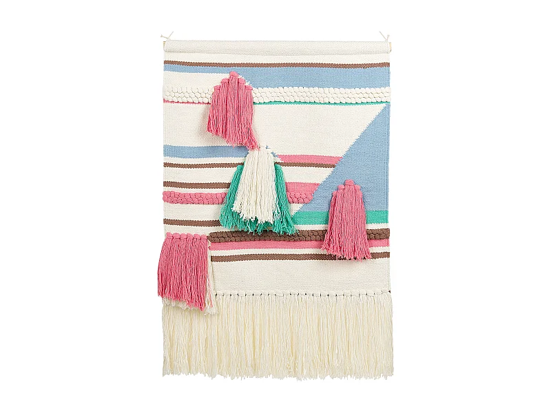 Decoração de parede em tecido MOOLA Algodão 109 cm Creme claro