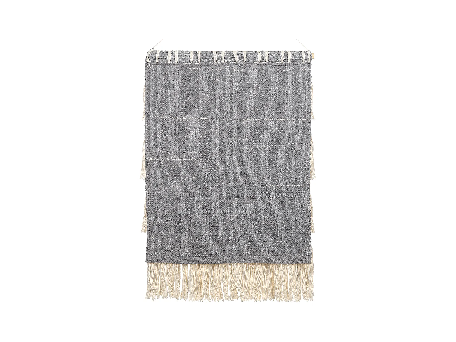 Stoffen wanddecoratie MAHRI Katoen 106 cm Grijs