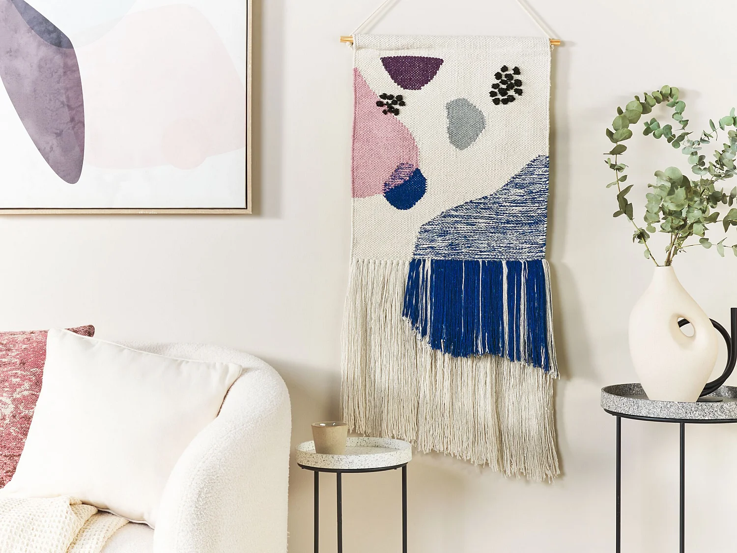 Suspension murale en tissu KASUR Coton 90 cm Multicolore