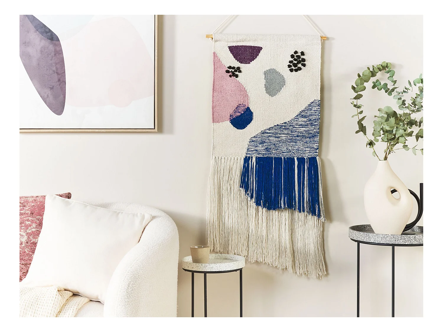 Suspension murale en tissu KASUR Coton 90 cm Multicolore