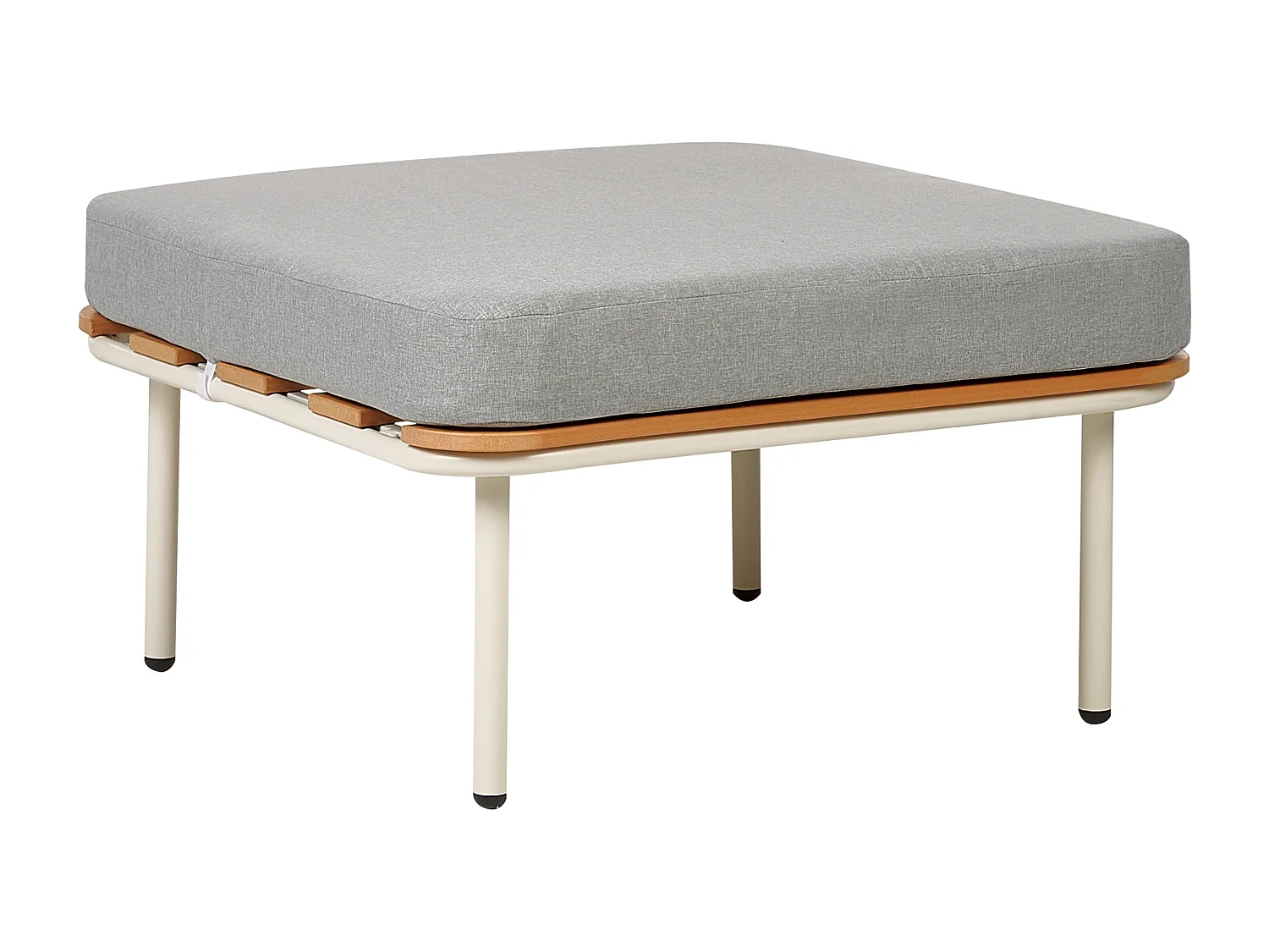 Garten Ottomane SENISE Metall Grau
