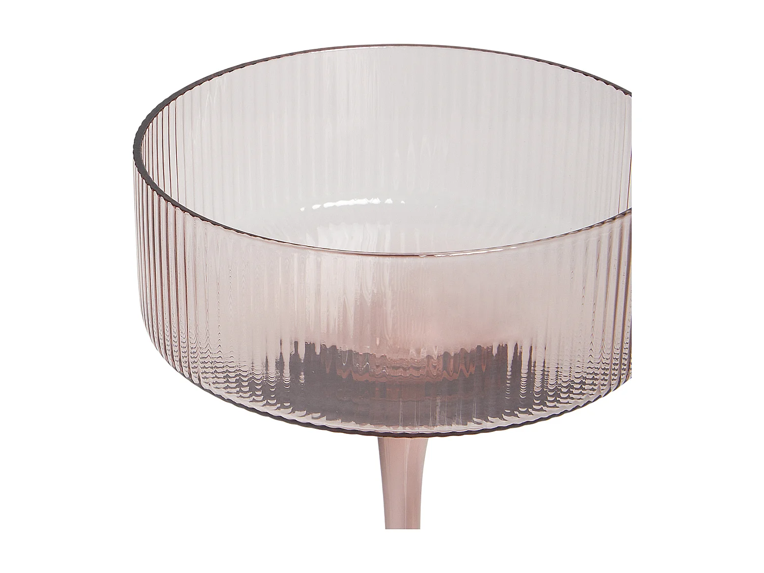 Lot de 4 coupes à champagne AMETHYST 330 ml Rose