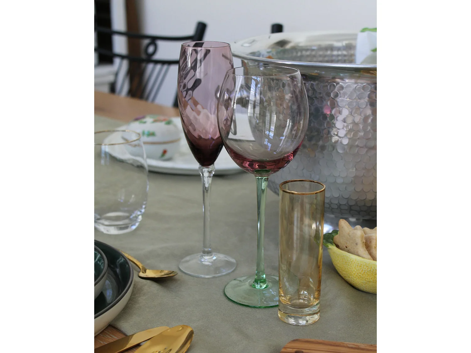 Weingläser im 4er Set DIOPSIDE 360 ml Rosa