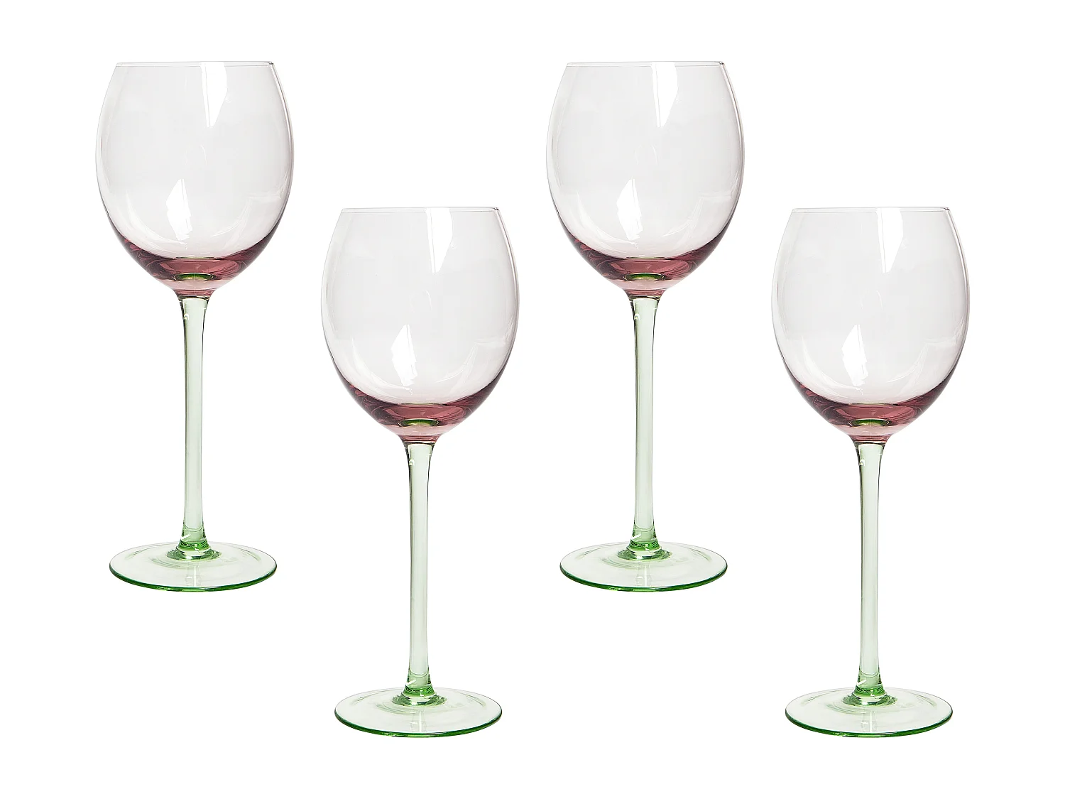 Conjunto de 4 copas de vino DIOPSIDE 360 ml Rosa