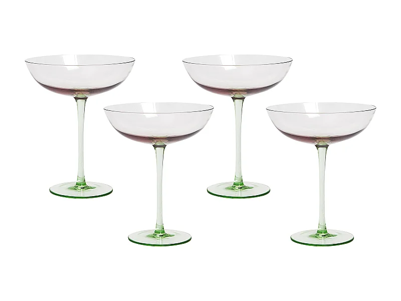 Set di 4 bicchieri da Martini DIOPSIDE 250 ml Rosa
