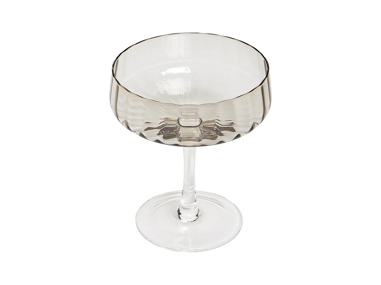 Set van 4 champagne coupes QUARTZ 170 ml Grijs