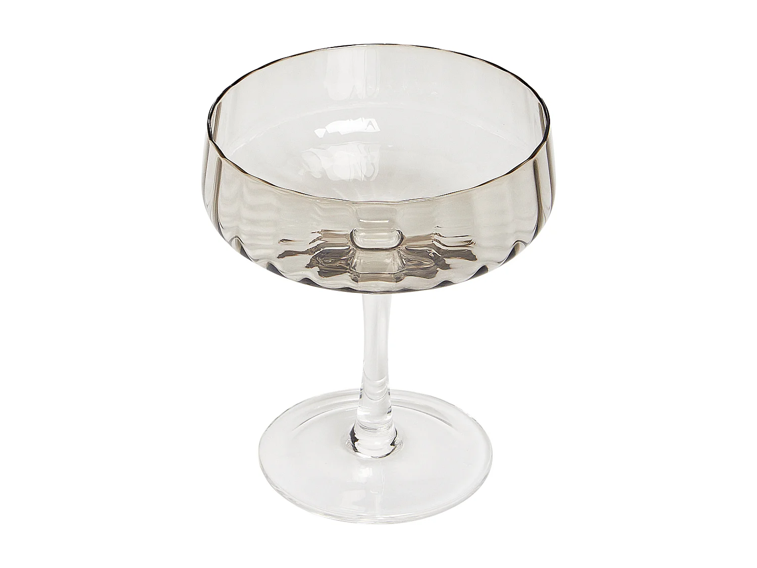 Set van 4 champagne coupes QUARTZ 170 ml Grijs