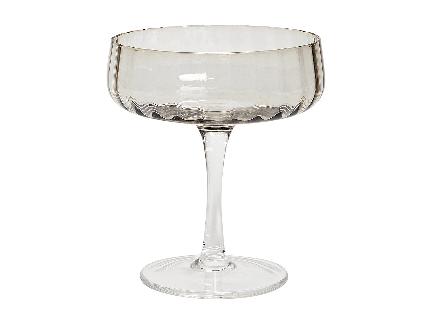 Set van 4 champagne coupes QUARTZ 170 ml Grijs
