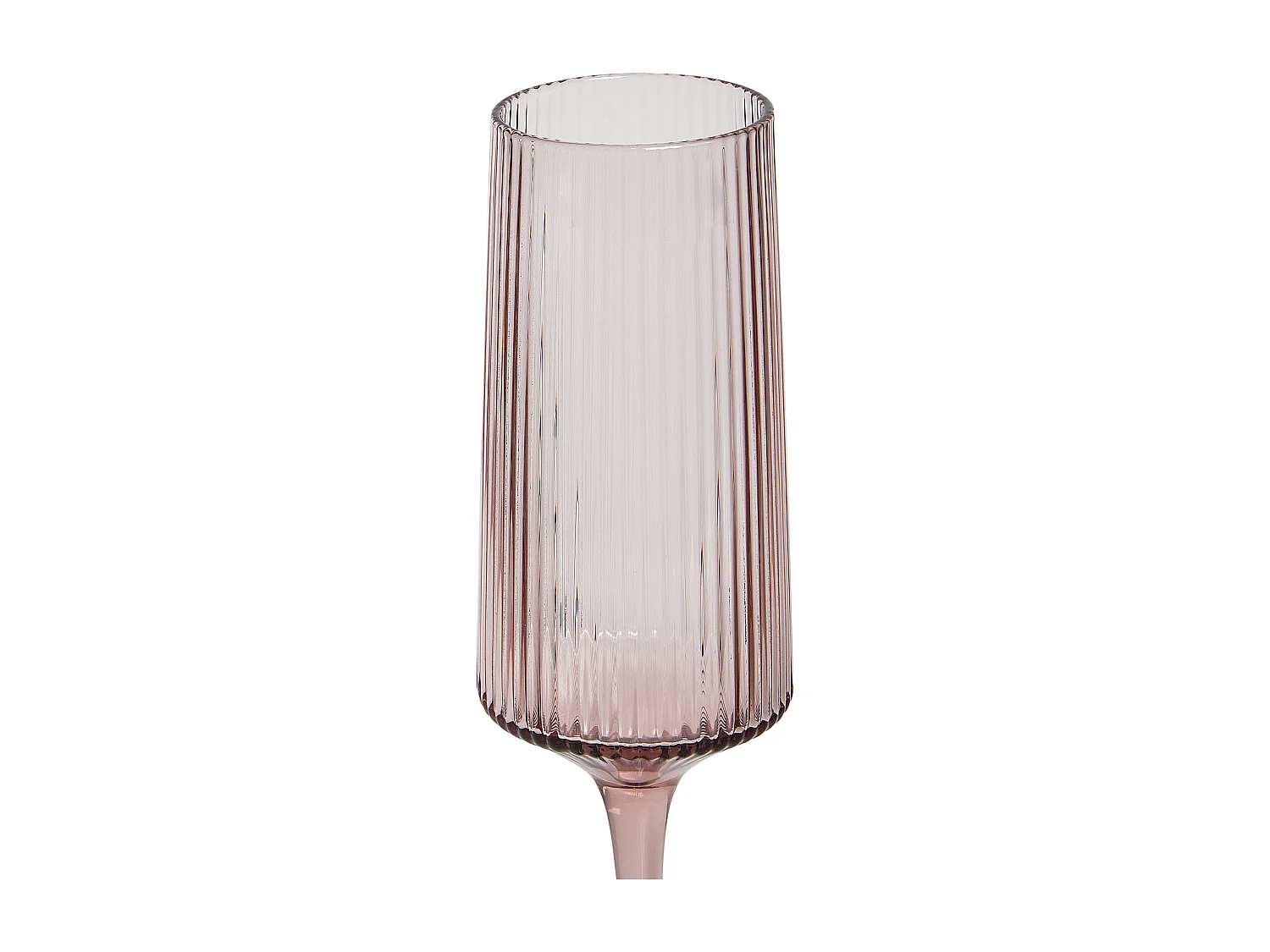 Zestaw 4 kieliszków do szampana flet AMETHYST 220 ml Różowy