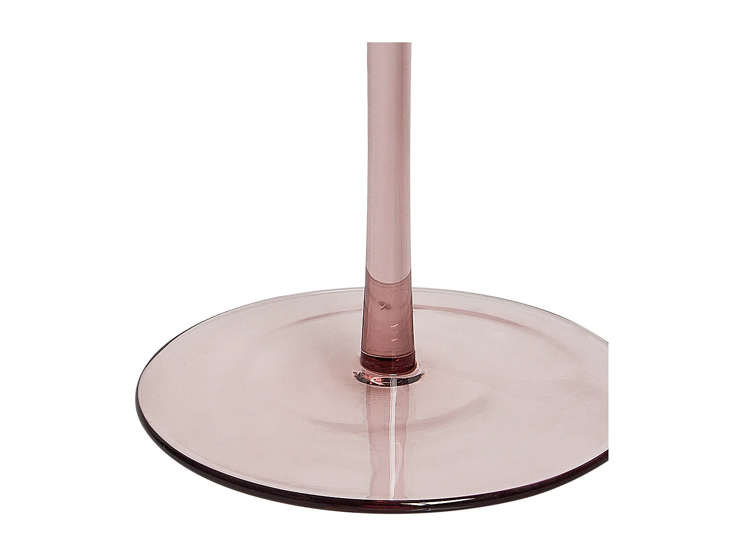 Zestaw 4 kieliszków do szampana flet AMETHYST 220 ml Różowy