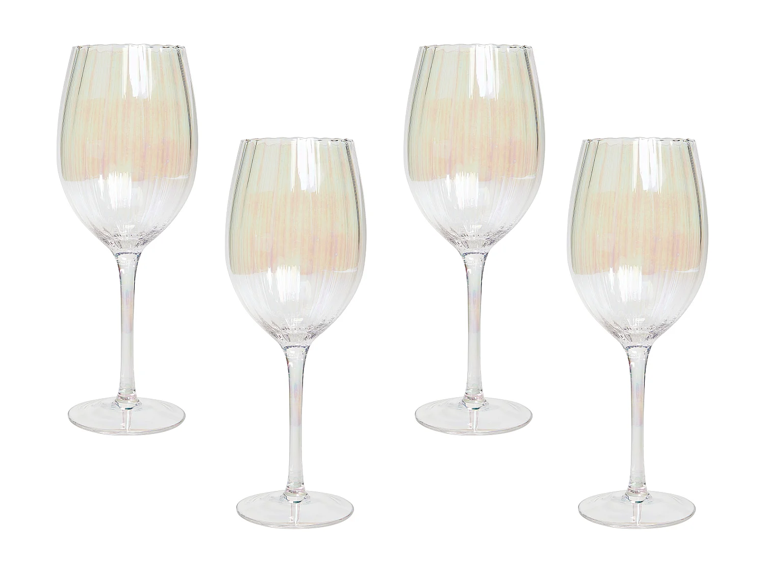 Set van 4 wijnglazen MORGANITE 530 ml Transparant