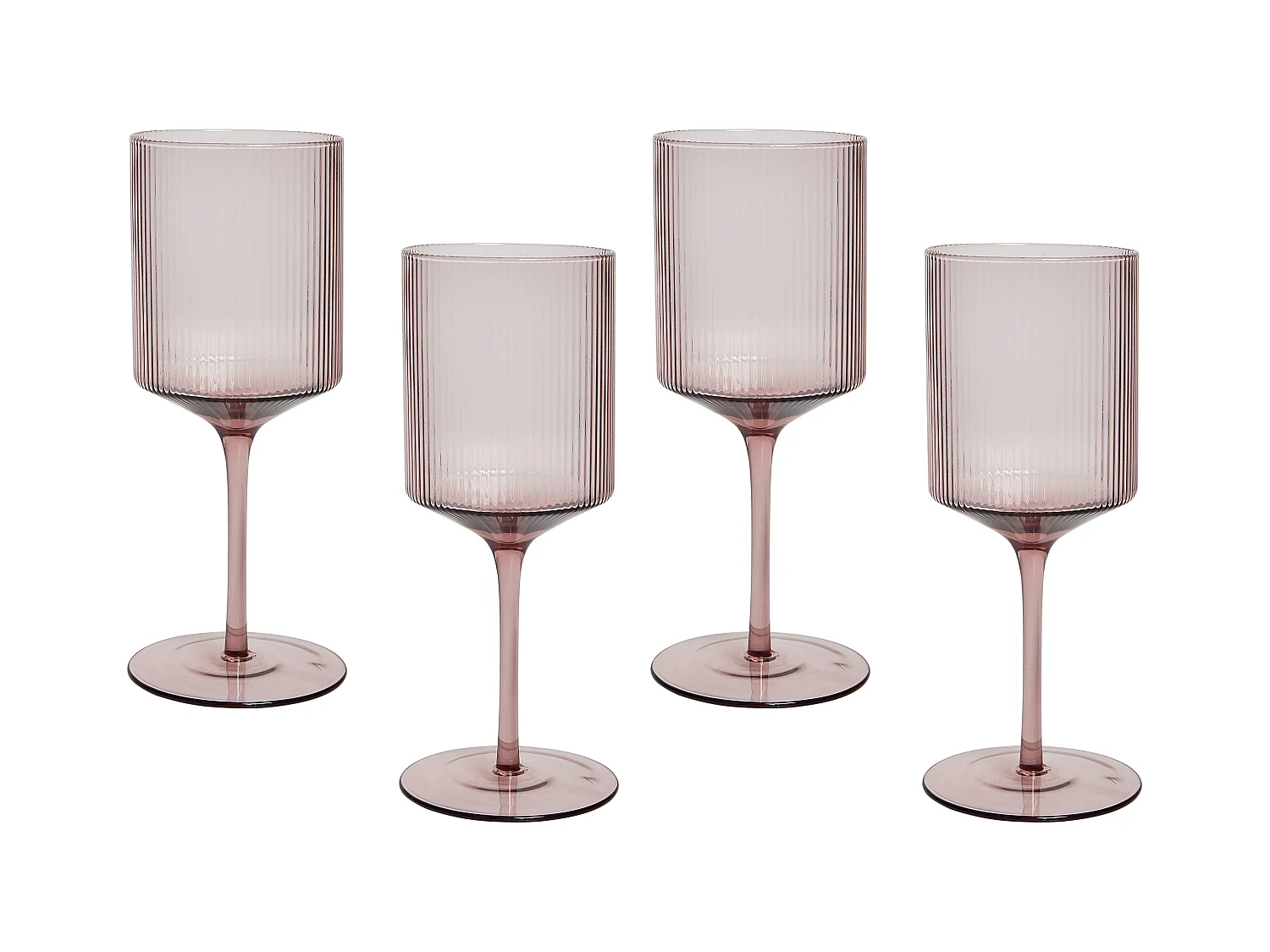 Lot de 4 verres à vin AMETHYST 380 ml Rose