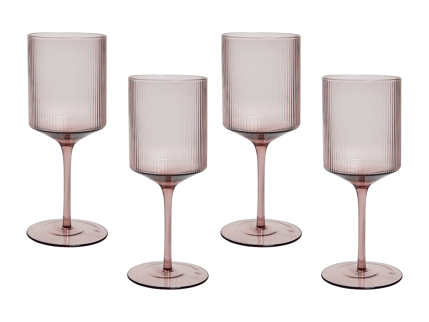 Lot de 4 verres à vin AMETHYST 380 ml Rose