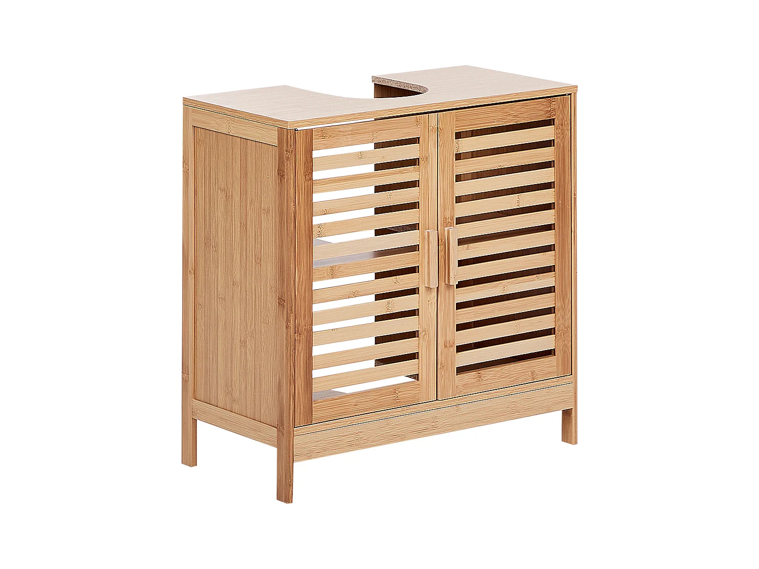Meuble de salle de bain MISSOULA Bambou 60 cm Marron clair