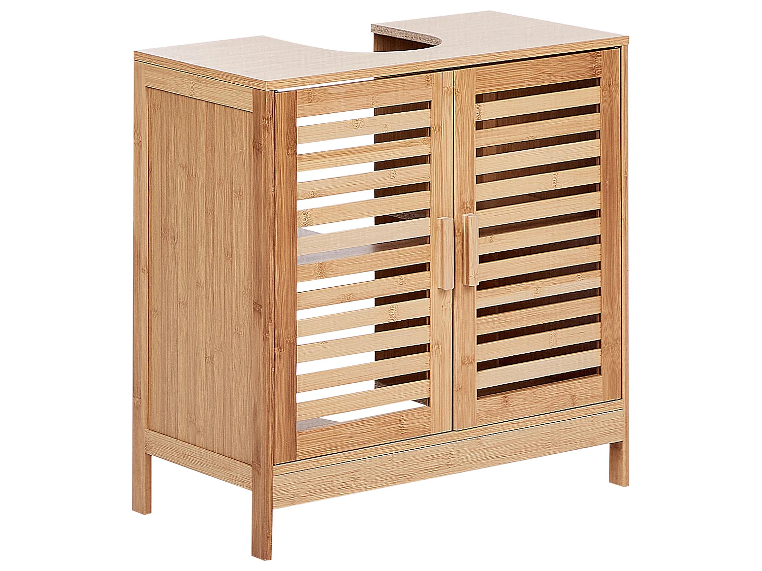 Mobile per lavabo MISSOULA Legno di bambù 60 cm Marrone chiaro