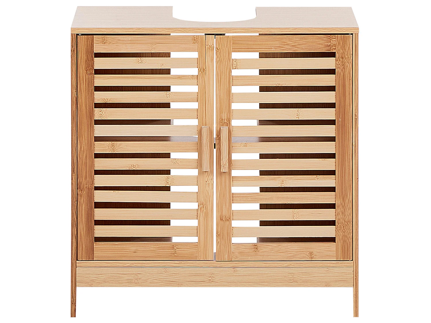 Mobile per lavabo MISSOULA Legno di bambù 60 cm Marrone chiaro