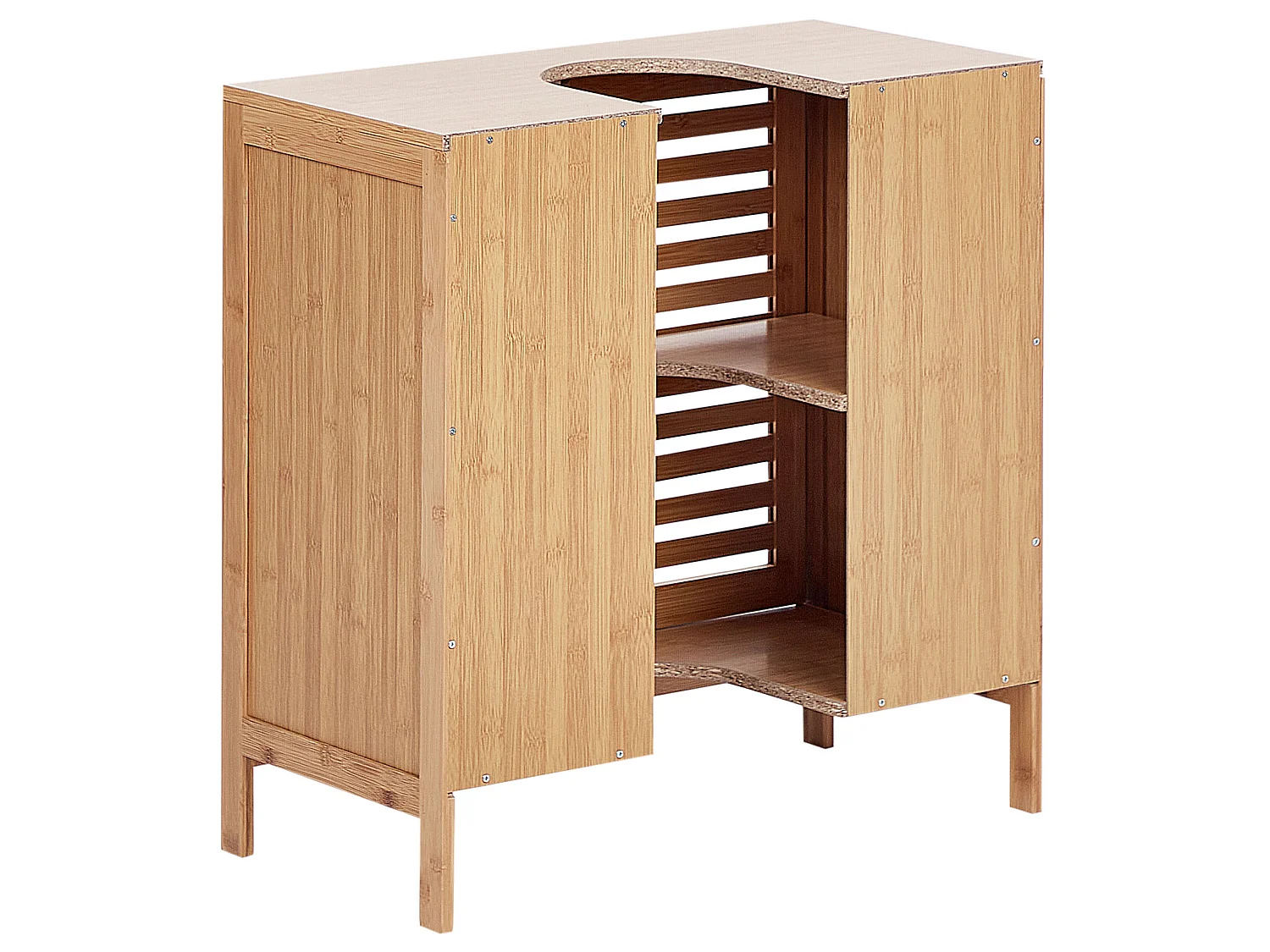 Mobile per lavabo MISSOULA Legno di bambù 60 cm Marrone chiaro