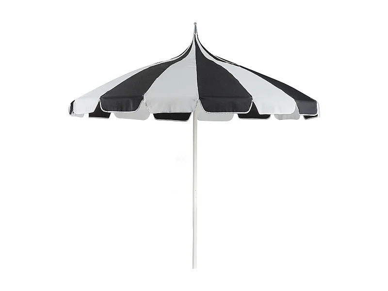 Sombrilla de jardín 245 cm MINOA Negro/Blanco