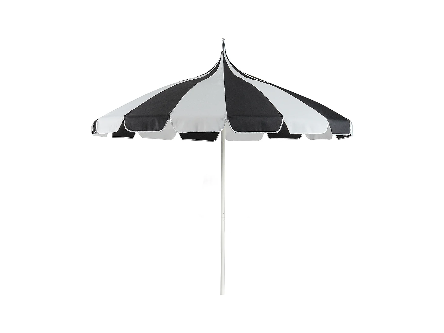 Parasol 245 cm MINOA Zwart/wit