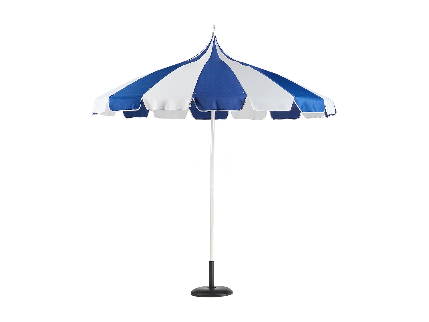 Marktschirm 245 cm MINOA Weiss / Blau