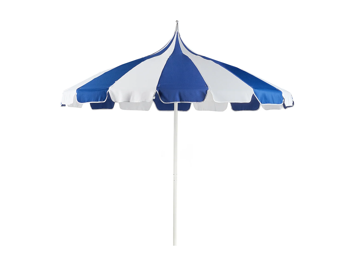 Parasol de jardin 245 cm MINOA Blanc/bleu
