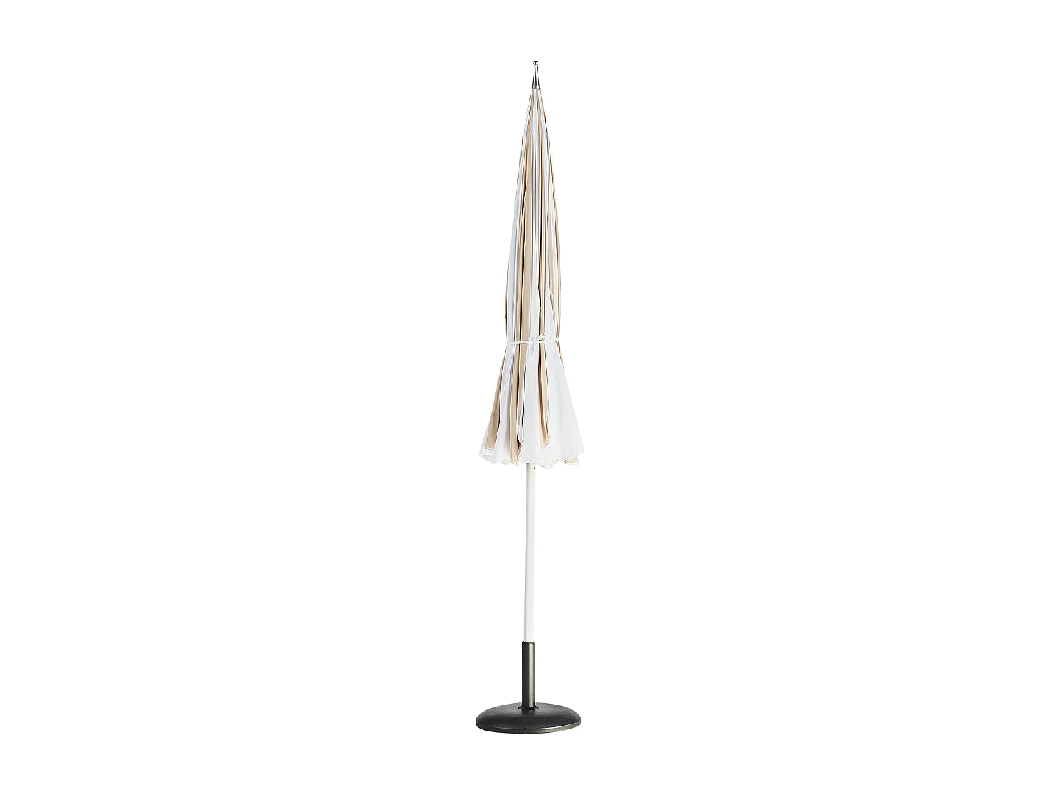 Parasol de jardin 245 cm MINOA Blanc/beige