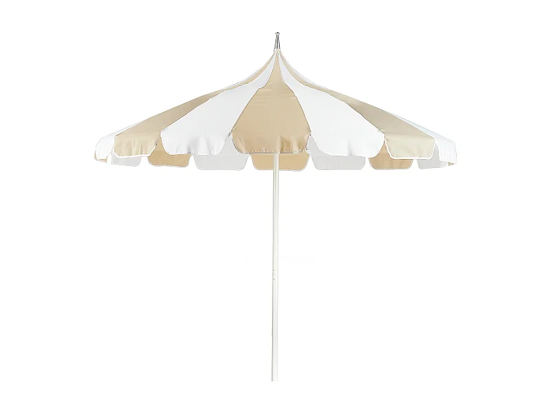 Marktschirm 245 cm MINOA Weiss / Beige