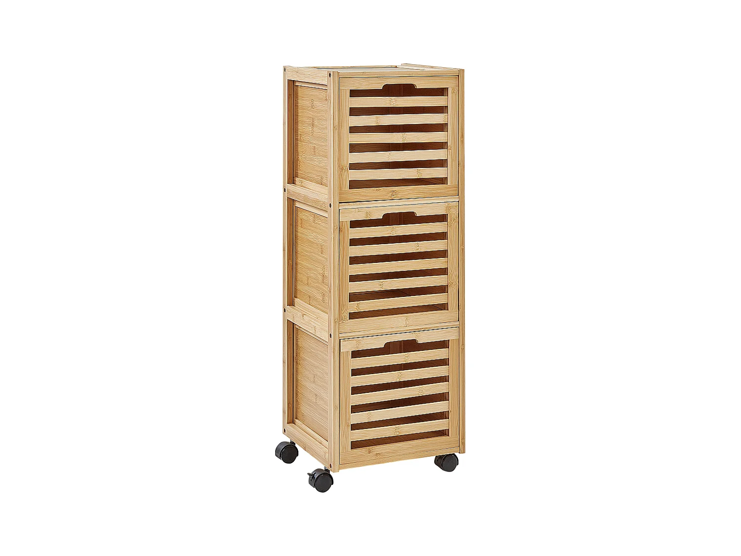 Meuble haut SHAWNEE Bambou 32 cm Marron clair