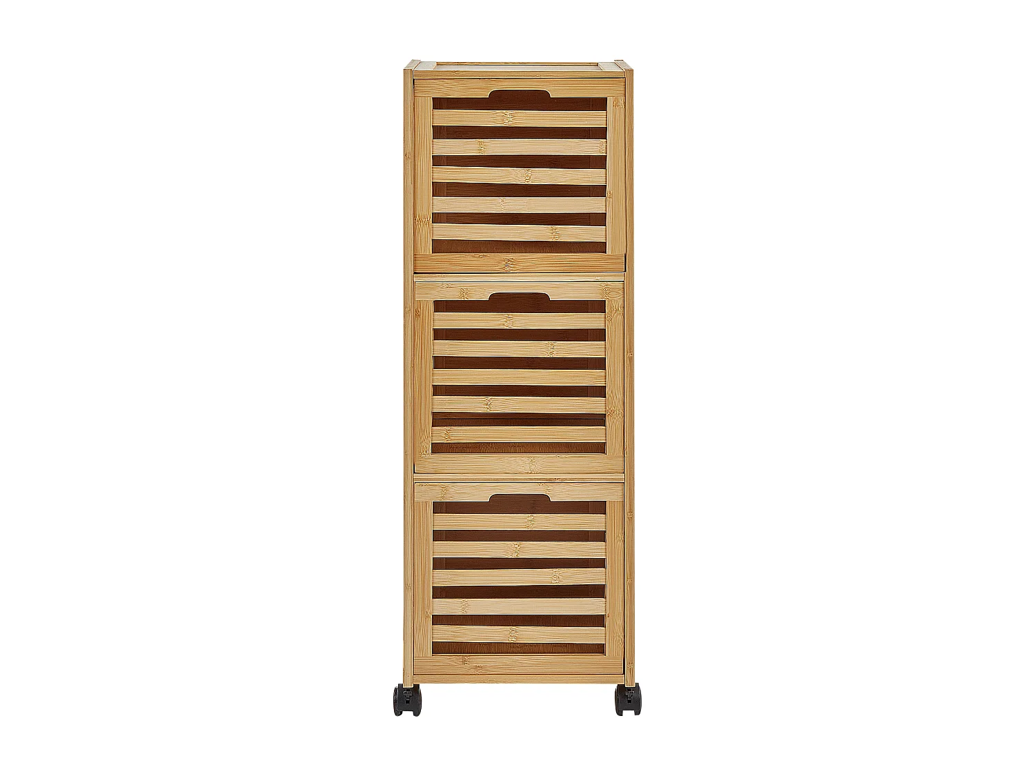 Mueble de baño SHAWNEE Madera de bambú 32 cm Marrón claro
