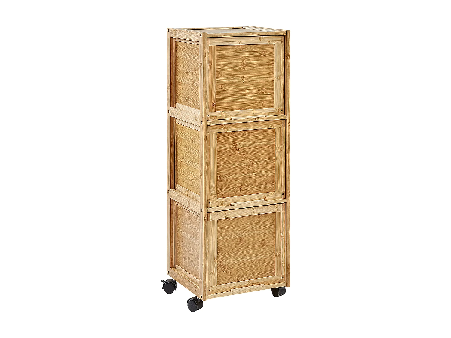 Mueble de baño SHAWNEE Madera de bambú 32 cm Marrón claro