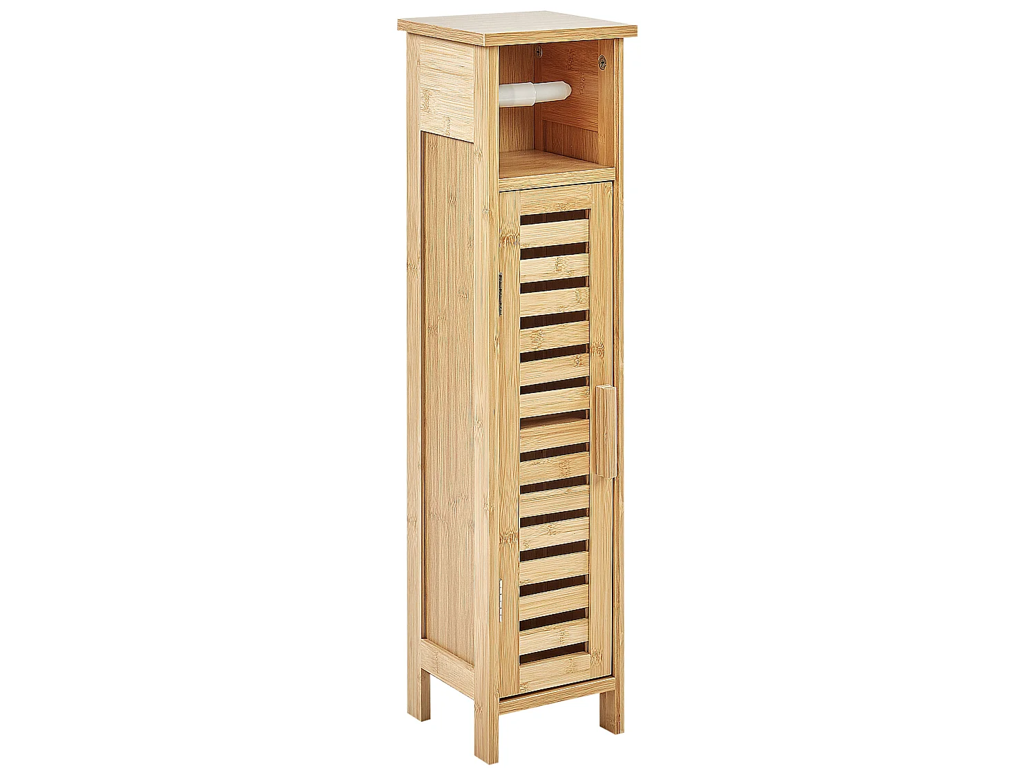 Toilet Paper Cabinet OLATHE Bamboo Light Brown
