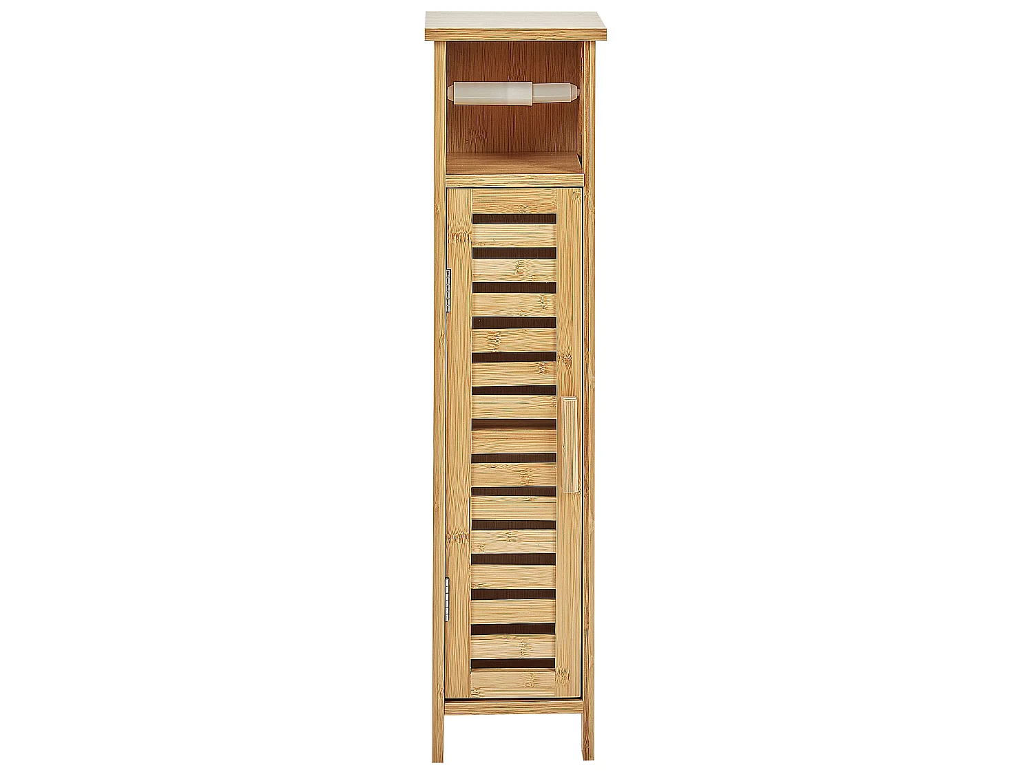 Toilet Paper Cabinet OLATHE Bamboo Light Brown