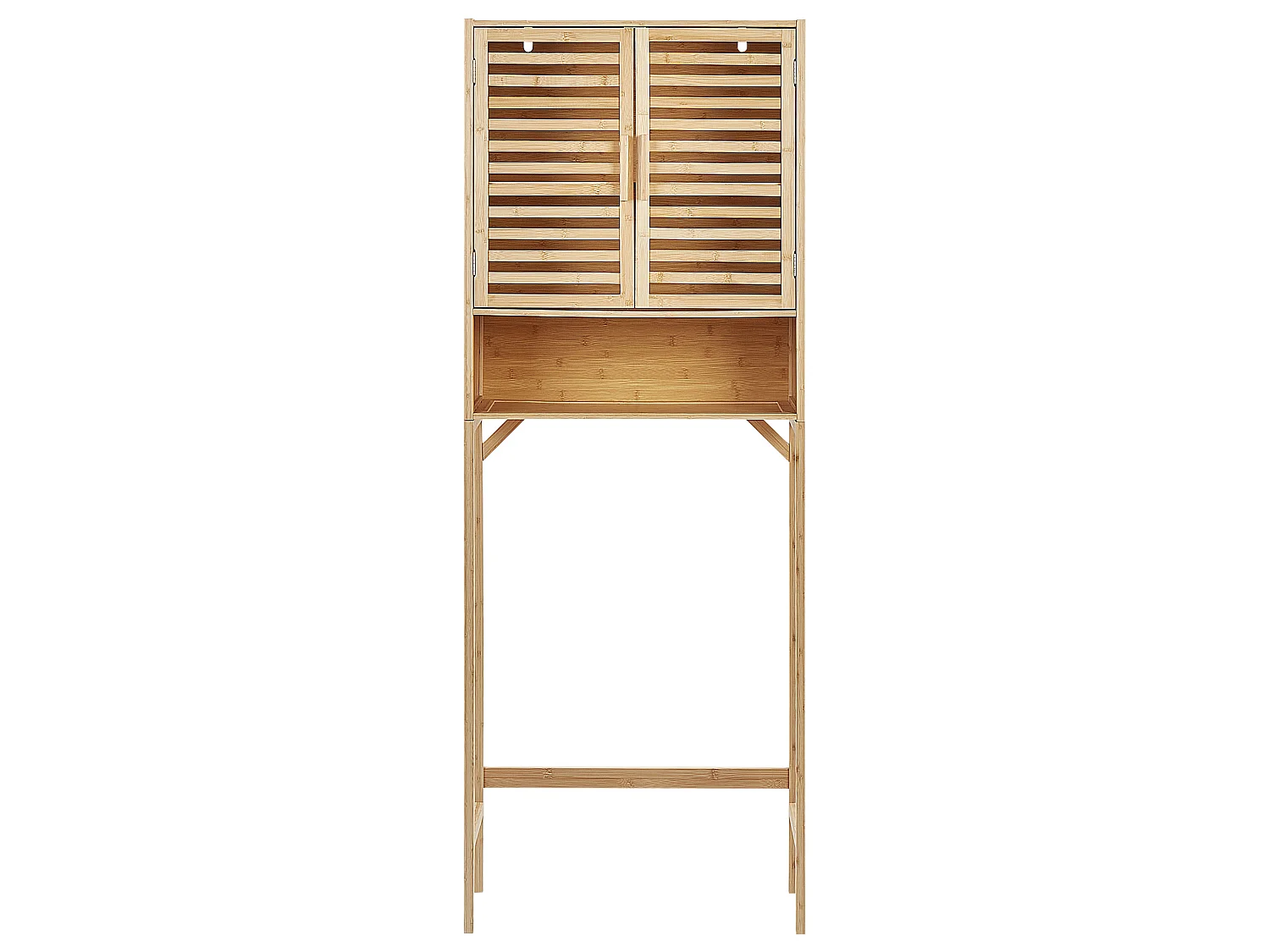 Badkamermeubel OKARCHE Bamboehout 63 cm Lichtbruin