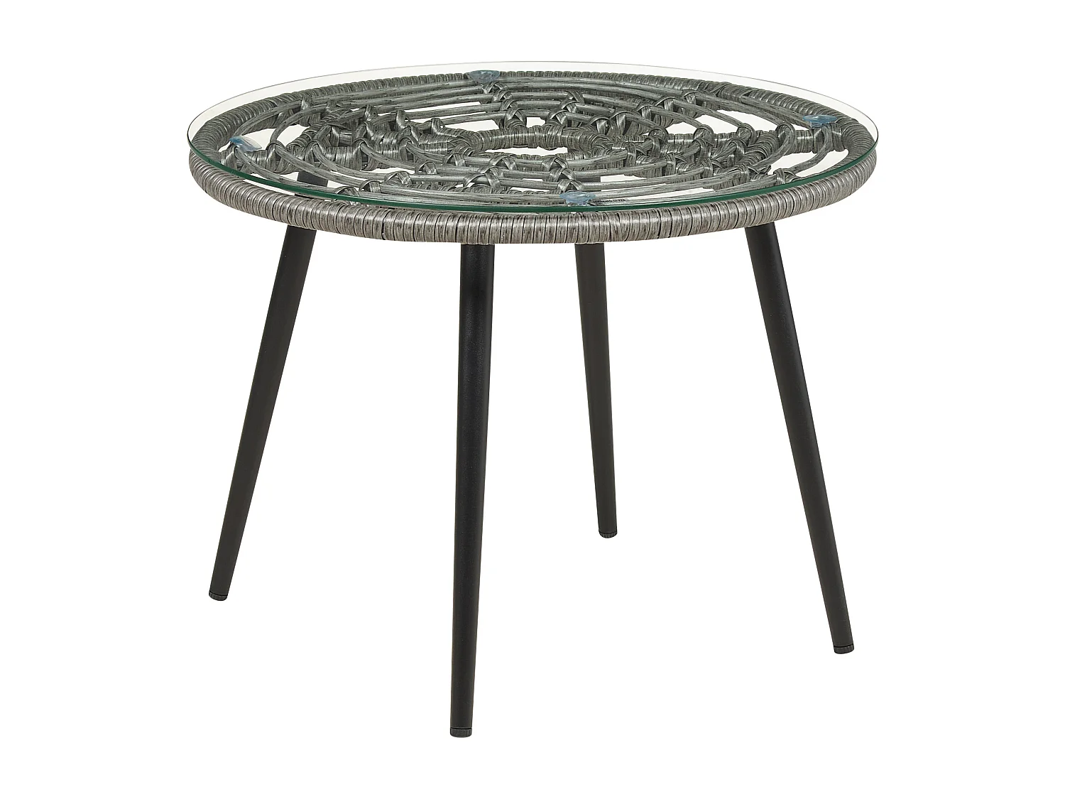 Ensemble pour bistro avec coussins LAURETO Gris