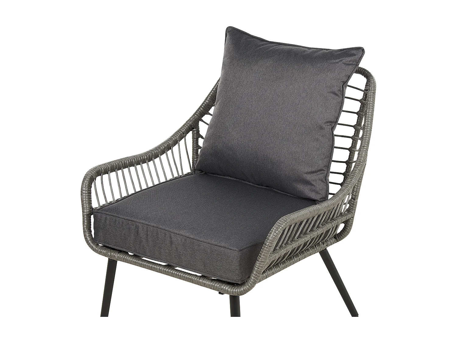 Ensemble bistrot avec coussins LAURETO Gris