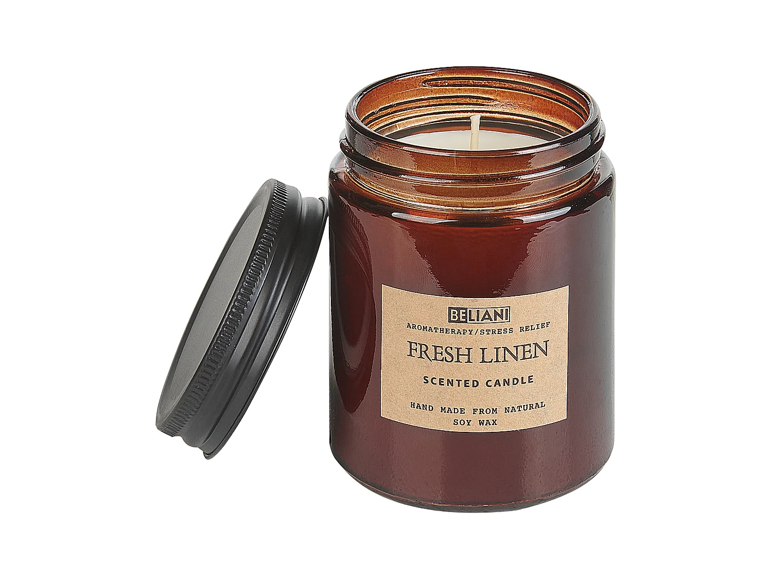 Bougie parfumée avec diffuseur DARK ELEGANCE Cire de soja Notes de fraîcheur