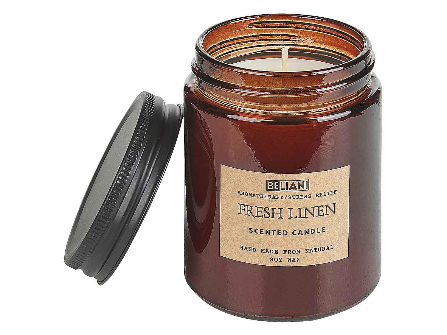 Duftkerze mit Duftverteiler DARK ELEGANCE Sojawachs Frische Note