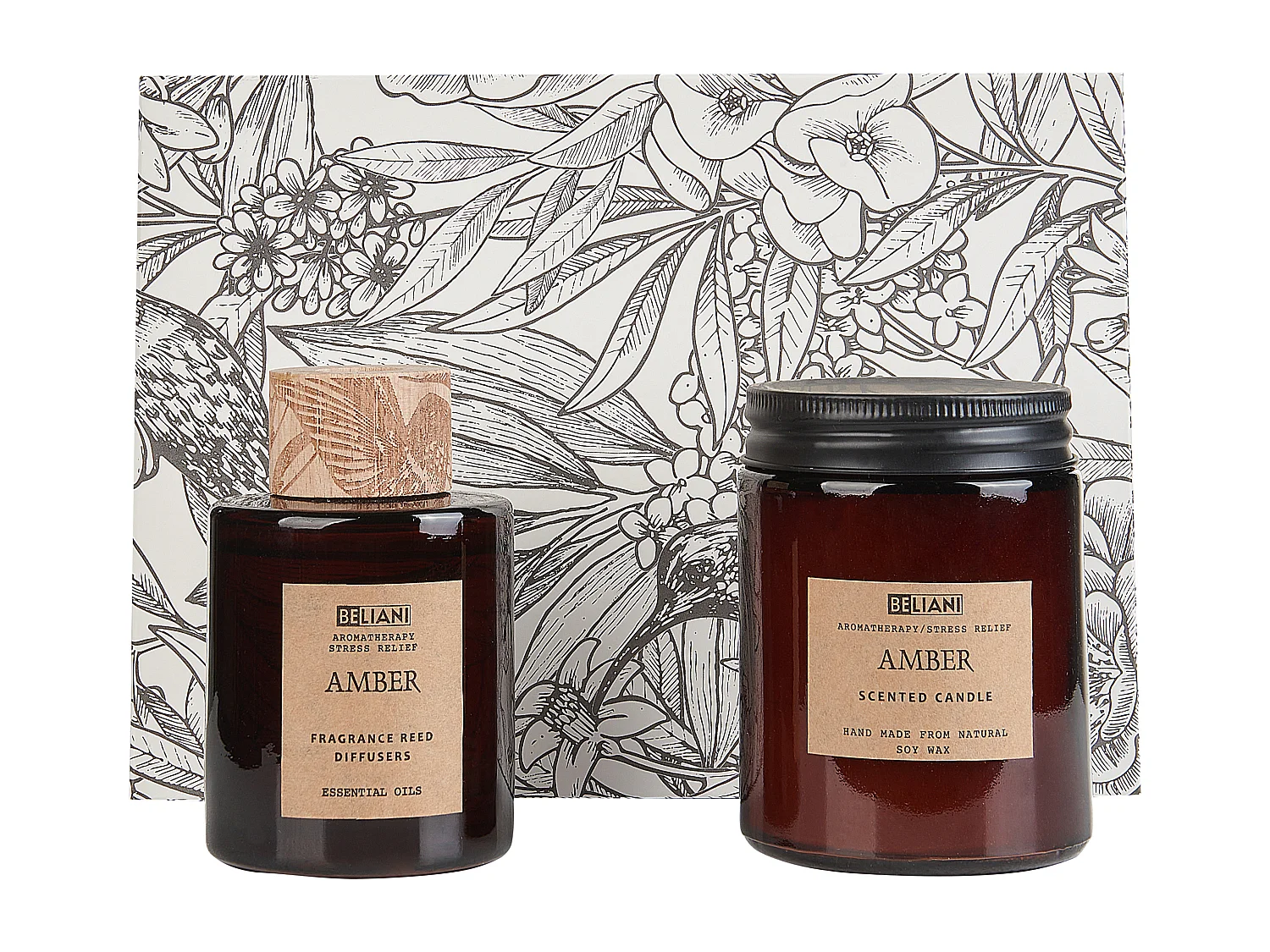 Vela Perfumada com Difusor de Fragrância DARK ELEGANCE Cera de soja Notas orientais