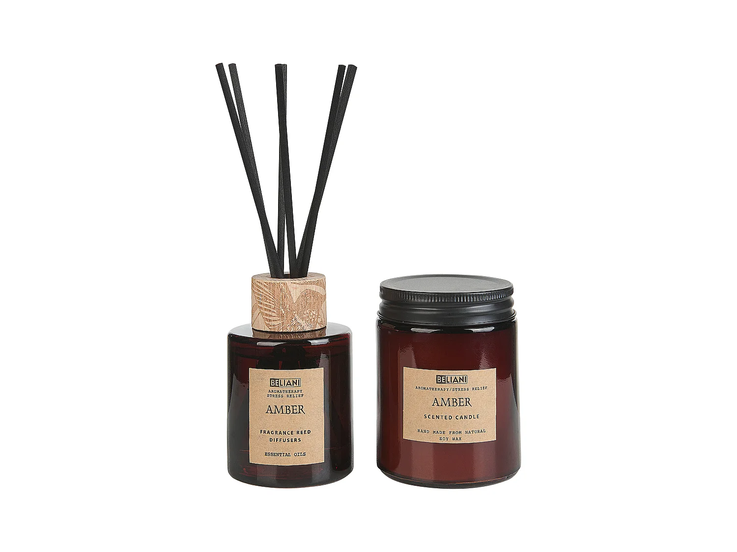 Bougie parfumée avec diffuseur DARK ELEGANCE Cire de soja Notes orientales