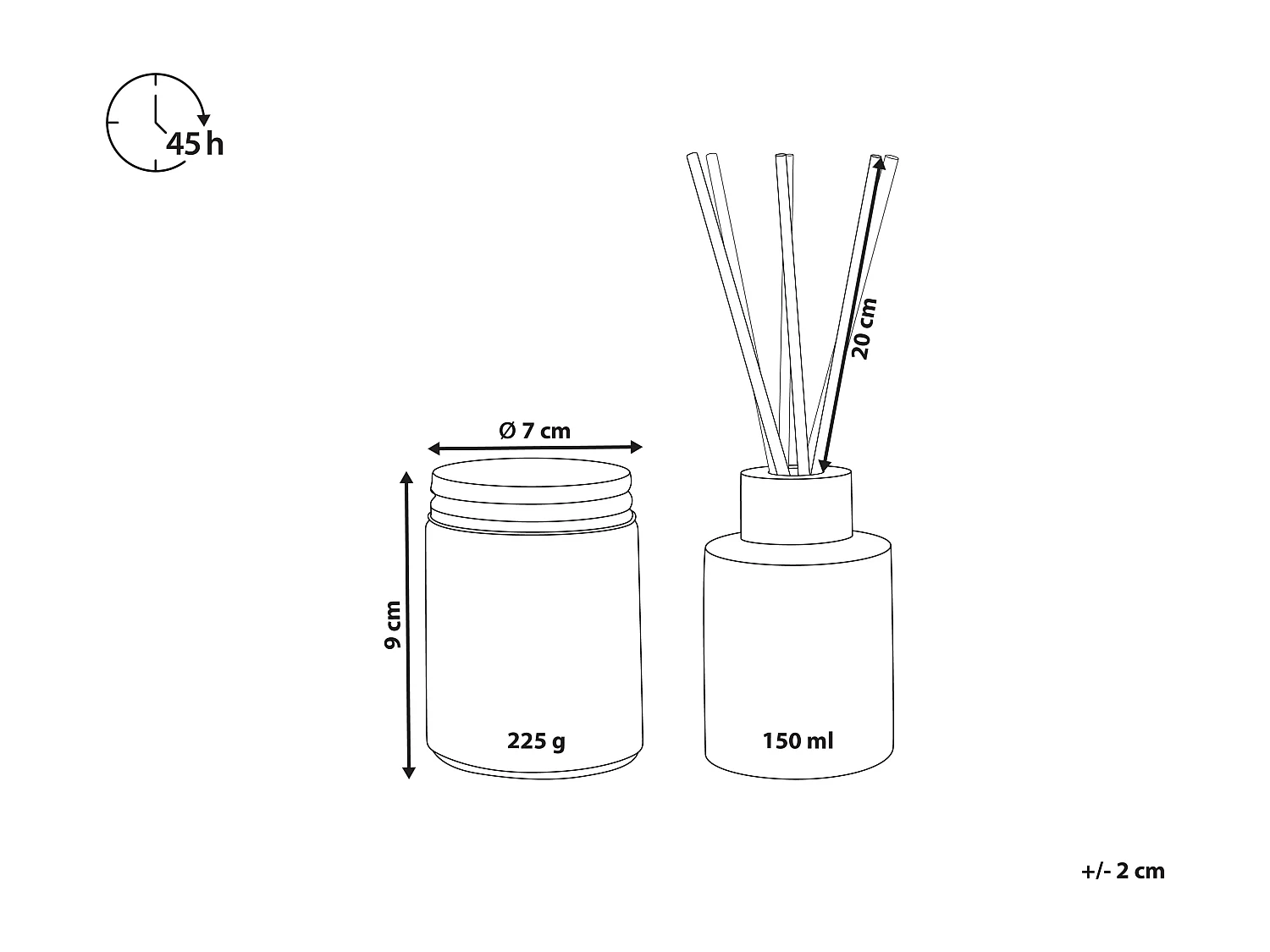 Duftkerze mit Duftverteiler DARK ELEGANCE Sojawachs Süssliche Note