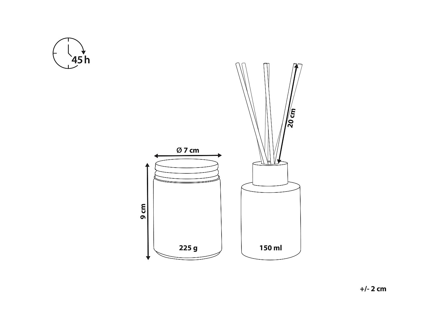 Bougie parfumée avec diffuseur DARK ELEGANCE Cire de soja Notes sucrées