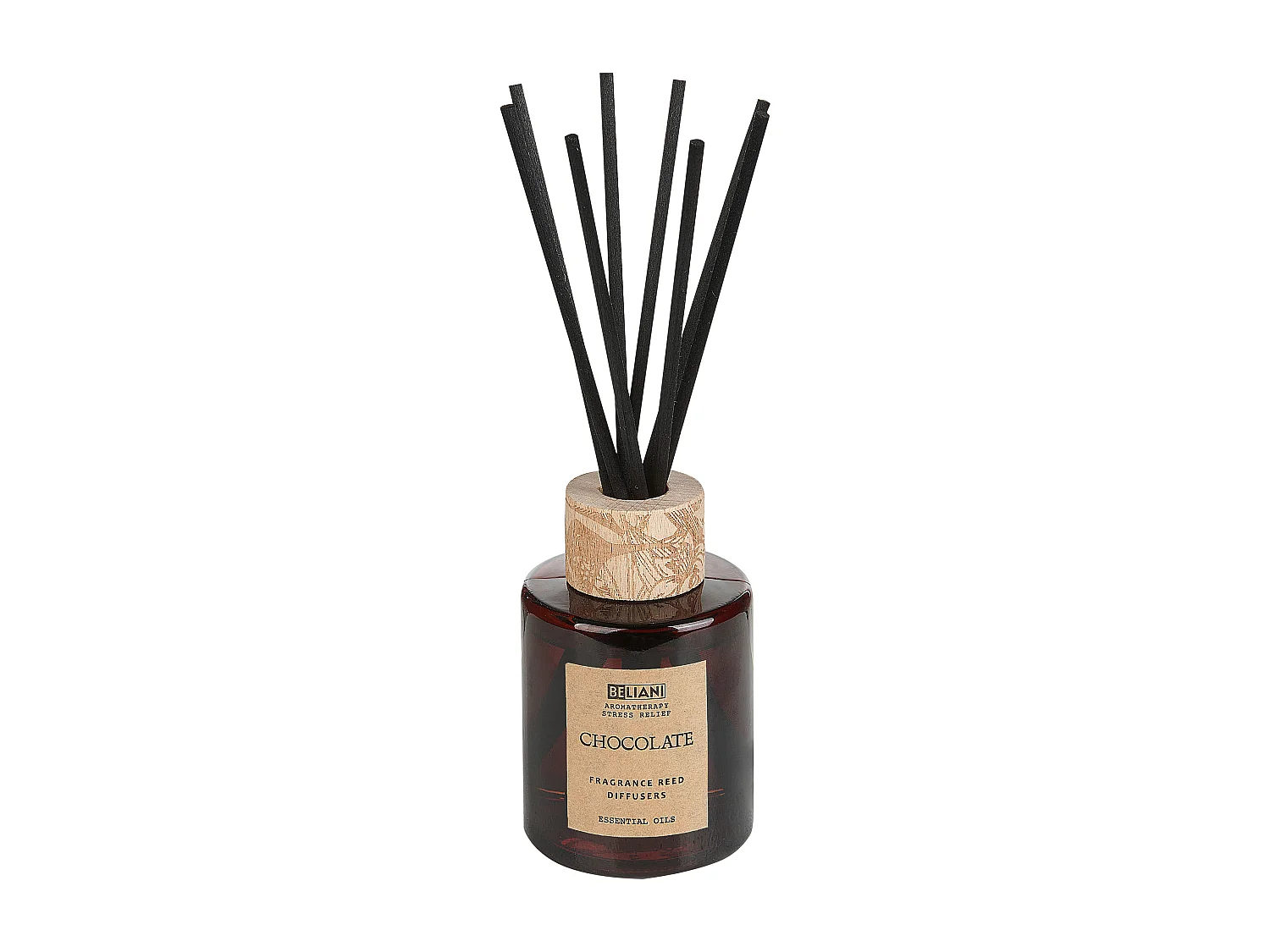 Bougie parfumée avec diffuseur DARK ELEGANCE 9 cm Marron