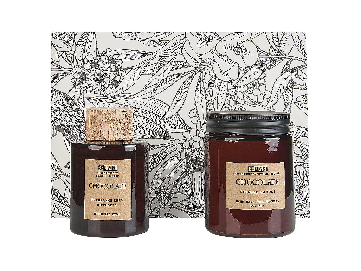Bougie parfumée avec diffuseur DARK ELEGANCE Cire de soja Notes sucrées