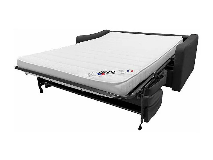 Narcisse Canapé convertible 3 places Gris ardoise Diva Literie 140cm